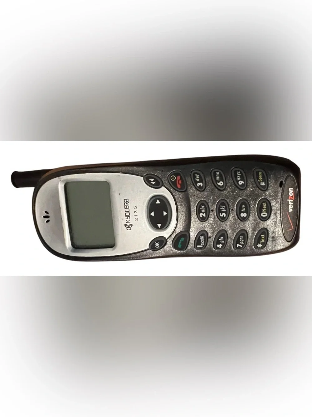 Silver Cell Phone with Black Case - 135